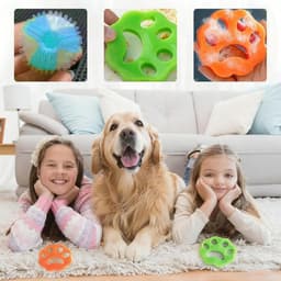 SnelShoppen - Hair Catcher voor Wasmachine, 8 Stuks, Herbruikbaar, 4 x Anti-Haar Ballen en 4 x Wasballen, Verwijdert Dierhaar van Honden en Katten, Vo — thumbnail 2