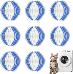 SnelShoppen - Pack van 8 Wasballen, Herbruikbare Haarballen voor Kleding en Was, Geschikt voor Wasmachine en Droger, Ideale Oplossing voor Dierenharen — thumbnail 1