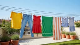 Droogrek Waslijn - Kledinglijn Buiten - Kleding Drogen - Duurzame Polyesterkern - 20 meter - Grijs — thumbnail 2