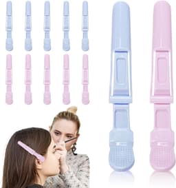 Haarspelden Krokodil - Sectie Clips - Haar Styling - Lichtgewicht Kunststof - 11 x 1.6 cm - Roze en Blauw — thumbnail 1