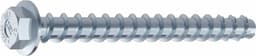 Schroefanker - Montageanker Betonschroef - Bevestigen in Beton - Direct Belastbaar - 10x160 mm - Verzinkt — thumbnail 1