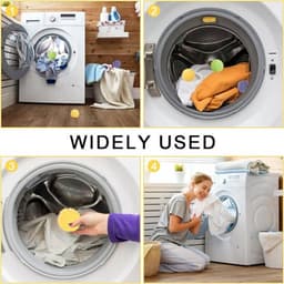 15 stuks herbruikbare rubberen drogerballen - wasbal voor wasmachine - anti-verstrikking - wasdroger accessoires — thumbnail 2