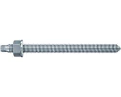 Ankerstang - Bevestigingsstang Staafanker - Machines Bevestigen - Voorgeportioneerd Mortelpatroon - 160 mm - Zilver