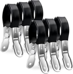 handdoekklemmen voor strandligstoelen, 6 stuks grote wasknijpers, handdoekklemmen, metalen klemmen voor wasgoed, strandhanddoek en dikke kleding — thumbnail 1