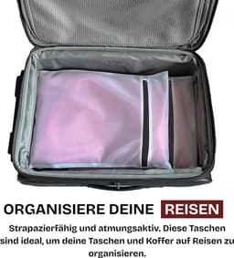 Waszakken 60x90 cm | Herbruikbare Wasnetten voor Wasmachine | 100% Polyester | Ideaal voor Beddengoed, Lakens, Gordijnen en Grote Kledingstukken | Ademend en Stevig — thumbnail 2