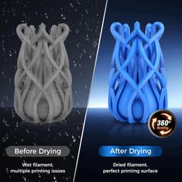 Filament Droger - Filament Dehydrator - 3D Printen - Droogt 4 Spoelen Tegelijk - 52 cm Breed - Zwart — thumbnail 3