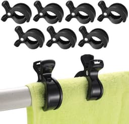 Handige Clipset voor Kinderwagen: Bevestig Speelgoed, Zonwering en Meer met 9 Stuks in Zwart — thumbnail 1