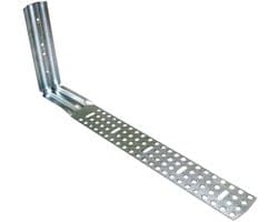 Muurankers Verzinkt Staal - Wandverbinders Pluggen - Universele Bevestiging - Traploos Afknikbaar - 11.5-36.5 cm - Zilver