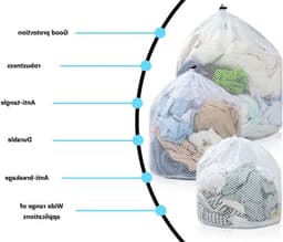 3-delige Wasnet Set voor Wasmachine, Herbruikbare Coarse Mesh Netten — thumbnail 1