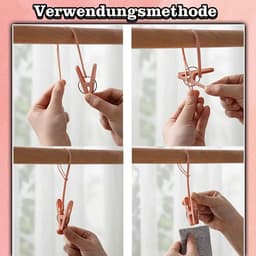 Wasknijpers Set - Kledingklemmen Handdoek - Kleding Drogen - Windbestendig Antislip - 24 stuks - Multicolor — thumbnail 4