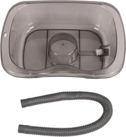Haarwasbak - Shampoobak - Haarwassen in bed - Verstevigd vervormingsbestendig - 48 x 35 x 14 cm - Doorschijnend grijs — thumbnail 5