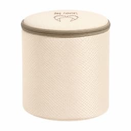 Sillar Waszak - Waszak met Rits - Laundry bag 19x18cm - 3D Polyester - Wasnet voor Lingerie - beschermt tegen beschadigingen en pluizen - beige — thumbnail 1