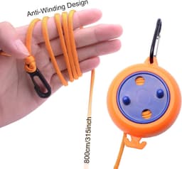 SnelShoppen - Camping Waslijn 8M - Draagbare Inklapbare Waslijn met Clips en Opbergtas - Stevige Nylon Touw voor Camping, Vakantie, Buiten en Binnenge — thumbnail 5