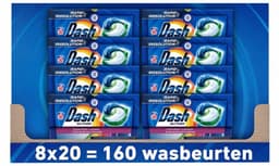 Dash - Stralende Kleuren - Wasmiddel Capsules - All-in-1 Pods - Gekleurde Was – 8x20 Wasbeurten (160 wasbeurten) - Voordeelverpakking — thumbnail 2