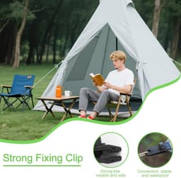 10 stuks zeilspanners, zeilbevestiging, tarp clips, tentzeilclips, verstelbare zeilbevestiging voor camping, luifels, zonnezeil en tuin, antislip ontwerp voor een veilige grip — thumbnail 5