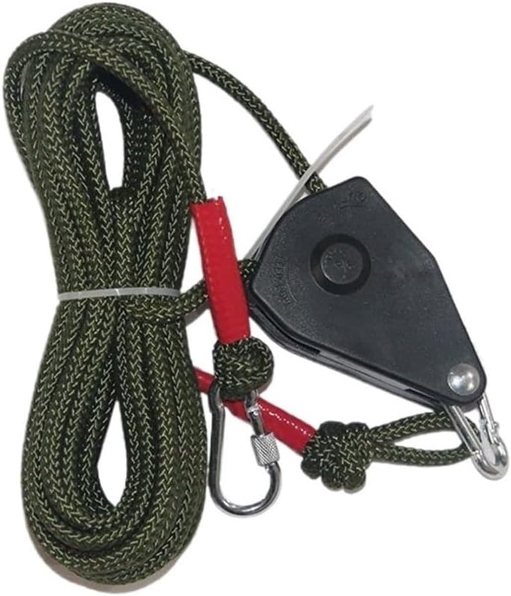 Outdoor Waslijn - Drogen Touw - Kleding Drogen - Met Spansysteem - 20 Meter - Zwart — afbeelding 1