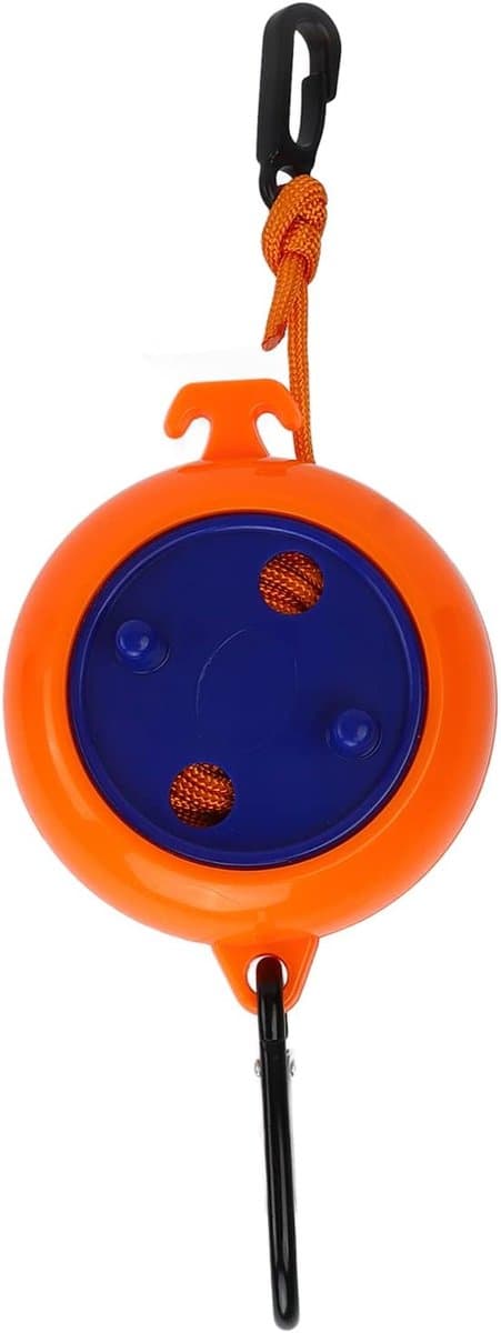 Kledingdroogtouw Reiswaslijn - Waslijn Camping - Buiten Kleding Drogen - 46kg Draagvermogen - 8 meter - Zwart — afbeelding 1