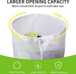 Wasnet voor wasmachine, waszak met koordstopper, fijne mesh waszak voor beha, sokken, schoenen, jeans, blouse, babykleding, koffer — thumbnail 5