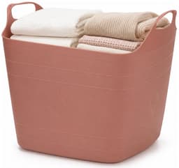 Excellent Houseware Flexibele emmer - oudroze - 15 liter - kunststof - vierkant - 37 x 30 cm — thumbnail 4