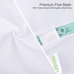 Waszakken 60 x 80 cm 2 Stuks Mesh Waszakjes Herbruikbaar Wasmachine Tas Wasnetten met Rits voor Ondergoed Trui Jurk Blouse Sokken Vuile Kleren College Slaapzaal Reisorganisator — thumbnail 4