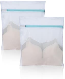 Dailygoods - OTraki Mesh waszakken met ritssluitingen, 2 stuks 30 x 40 cm baby waszak voor wasgoed herbruikbare delicate waszak beha wasmachine tas voor sokken lingerie ondergoed — thumbnail 1