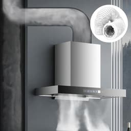 Afvoerslang Flexibel - PVC Buis Ventilatie - Afzuiging Ventileren - Met Staaldraad Versterkt - 100 mm x 3 m - Wit — thumbnail 4