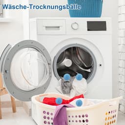 7 stuks drogerballen - wasballen voor donsjacks - wasbal voor wasmachine - herbruikbare drogerbal - drogerbal voor thuiskleding - reiniging - blauw — thumbnail 2