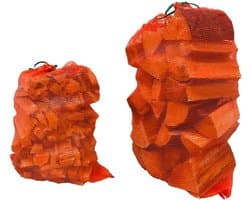 Mesh Woven Bags - Log Bags - Opslag Groenten - Gladde Binnenkant - 55 x 82 cm - Rood
