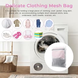 Wasmachine Wasnetjes 4x, 30 x 40 cm, Waszak met Rits voor Kleding, Sweaters en Ondergoed — thumbnail 2