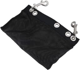 Opbergzak - Mesh Pouch - Duikuitrusting Opslag - Met Snap Haken - 230 Gram - Zwart — thumbnail 4