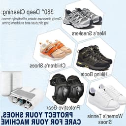 Waszak XL voor schoenen en sneakers met reinigingsvak voor zolen, anti-vervorming en wasbescherming — thumbnail 3