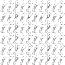 Wasknijpers 60 Stuks - Roestvrij Staal - Duurzaam - Antislip - Winddicht - Voor Binnen/Buiten - Compact en Draagbaar - Waslijnclips — thumbnail 5