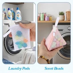 Thijox - 6 Mini-Wasnetten - Driehoekige Waszakken - Anti-Hechting - Duurzaam Polyester - Organiseer je Kleding - Perfect voor Wasmachine en Reizen — thumbnail 5