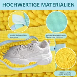 Schoenwaszakken voor de Wasmachine - 2 Stuks, Herbruikbare Wasnetten voor Sneakers en Schoenen, Ideaal voor Grondige Reiniging en Bescherming tijdens het Wassen — thumbnail 3