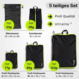 Dailygoods- Compressiekubussen 5-delig - Schoenentas - Waszak - Waterafstotend - Duurzaam - Ruimtebesparend - Opbergkubussen — thumbnail 5