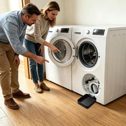 Lekbak wasmachine - Universele afvoerbak voor wasmachines met voorlader - Afvoerbak voor wasmachine - Lekbak voor Wasmachine en Vaatwasser - Opvangbak - Wasmachine opvangbak - afvoerbak - wateropvangbak voor kelder, woning, camper - Zwart — thumbnail 3