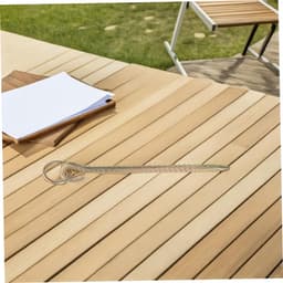 Hondenanker met Oog - Grondpen Anker - Veilig Vastzetten - Weerbestendige Constructie - 23 cm Lengte - Goudkleurig — thumbnail 4