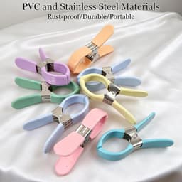 SnelShoppen - 8 Handdoekklemmen voor Strandstoelen, Winddicht, Kleurrijke Wasknijpers voor Badhanddoeken, Ligstoelen en Beddengoed - Ideaal voor Vakan — thumbnail 3