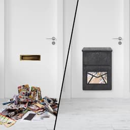 SnelShoppen - Brievenbusvanger voor de Deur, Grijs, Waterdicht, Kunststof, Stevige Bevestiging, Veilig voor Post, Ideaal voor Thuis, Tuin, Camping en — thumbnail 3
