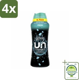Lenor Unstoppables - Geurbooster - Fris - Non-Stop Frisheid - Grootverpakking - Voordeelverpakking - 4 stuks - Lenor geur - Wasverzachter — thumbnail 1