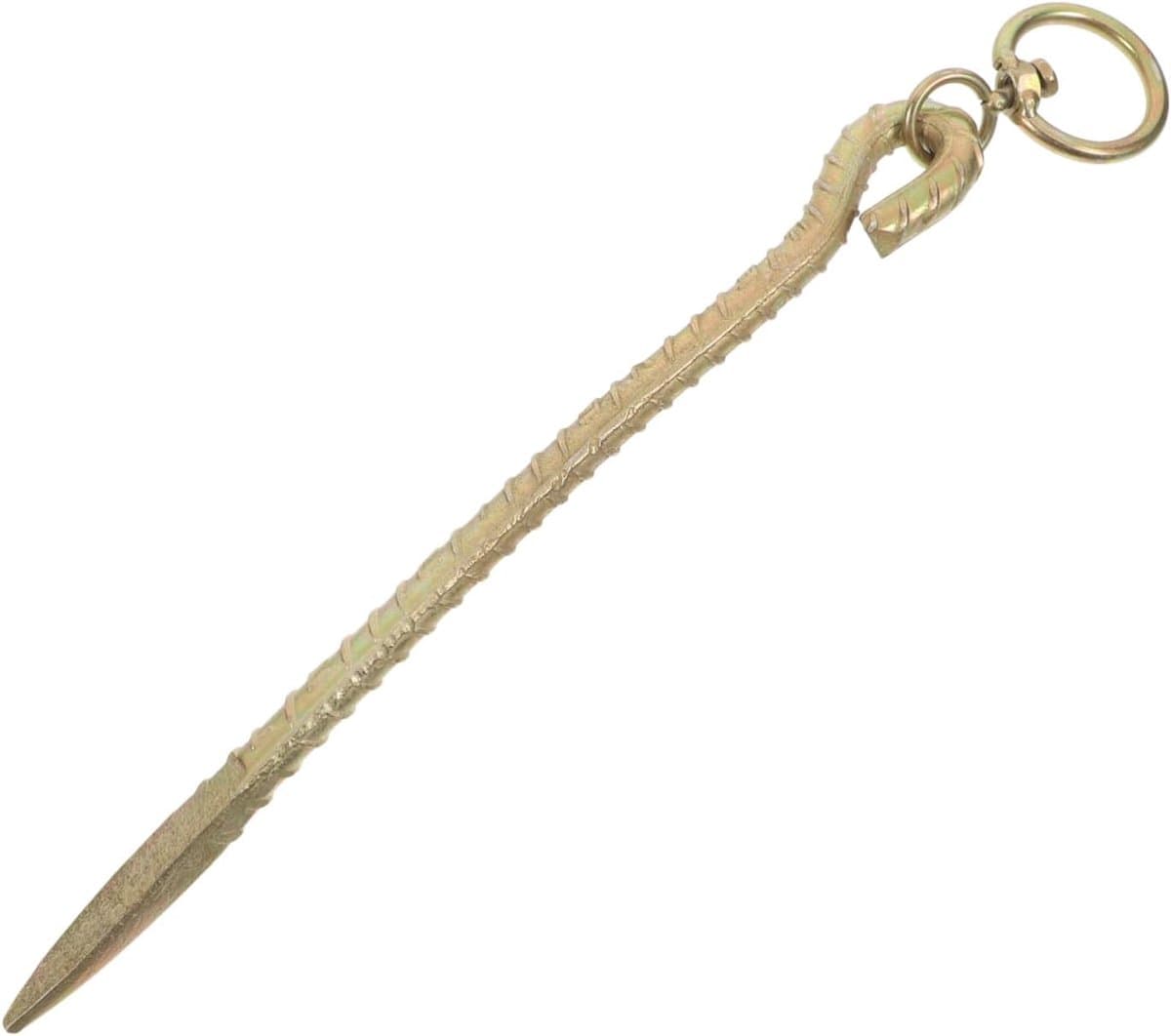 Grondanker Hondenlijn - Grondpen Anker - Huisdieren Vastzetten - Gegalvaniseerde Behandeling - 30 cm - Goud — afbeelding 1