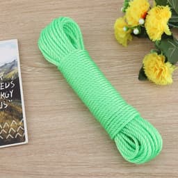 Nylon Waslijn - Kledinglijn Touw - Buiten Droge Was - Op Lengte Te Knippen - 20 meter - Groen — thumbnail 1