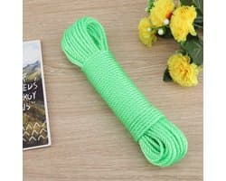 Nylon Waslijn - Kledinglijn Touw - Buiten Droge Was - Op Lengte Te Knippen - 20 meter - Groen