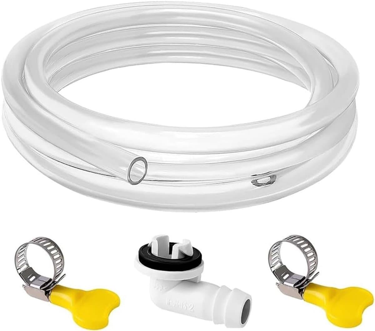 Afvoerslang Airco - Condensafvoer Airco Afvoerbuis - Wateroverlast Voorkomen - Lekvrije Rubberring - 1.9 Meter - Zwart — afbeelding 1