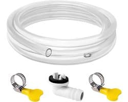 Afvoerslang Airco - Condensafvoer Airco Afvoerbuis - Wateroverlast Voorkomen - Lekvrije Rubberring - 1.9 Meter - Zwart