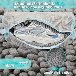 2 x Dikke Waszakken voor Wasmachine, Grijs, Herbruikbaar, Anti-deformatie, 360° Reiniging, Verborgen Rits, Geschikt voor Sportschoenen en Kleding — thumbnail 4
