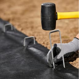 SnelShoppen - Pack van 30 Grondankers, 100 mm Stevige Tentpennen, Galvanized Cramps voor Tuin, Camping, Hek, Vogelbeschermnet, Onkruiddoek, Kippenhek — thumbnail 4