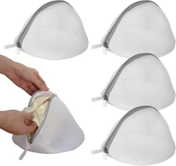 SnelShoppen - Set van 4 BH Wasnetten - Herbruikbare Waszakken voor BH's, Ondergoed en Delicate Kleding - Stevig en Duurzaam - Ideaal voor de Wasmachin — thumbnail 1
