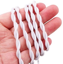 2-delige draagbare, intrekbare waslijn met haken en zuignappen, kampeeraccessoires voor gebruik binnen en buiten in hotels (wit) — thumbnail 4