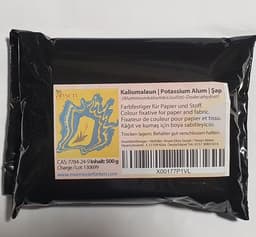 500 g – kaliumaluminiumsulfaat | schrap | fixeermiddel voor Ebru op stof | voor stofmarmering en textielkleuring — thumbnail 1